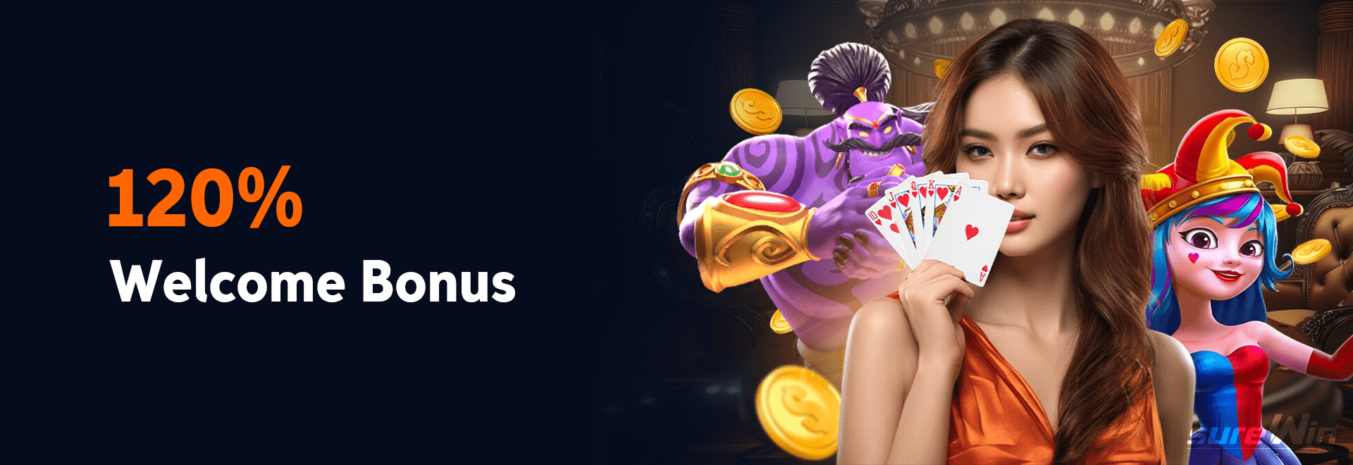 120% Welcome Bonus — sureWin Singapore