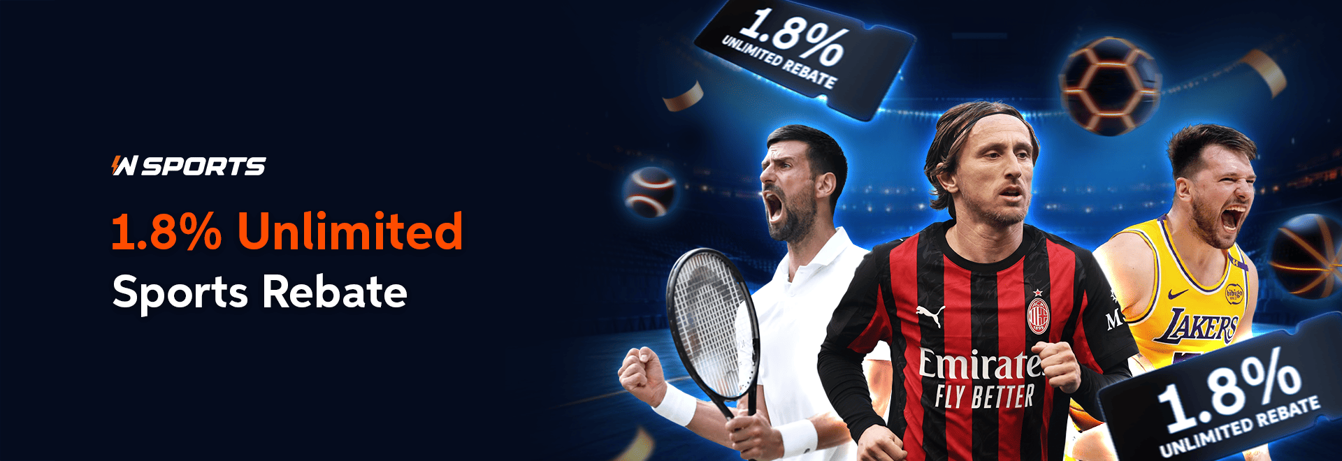 SW Sports 1.8% Unlimited Sports Rebate — sureWin Singapore